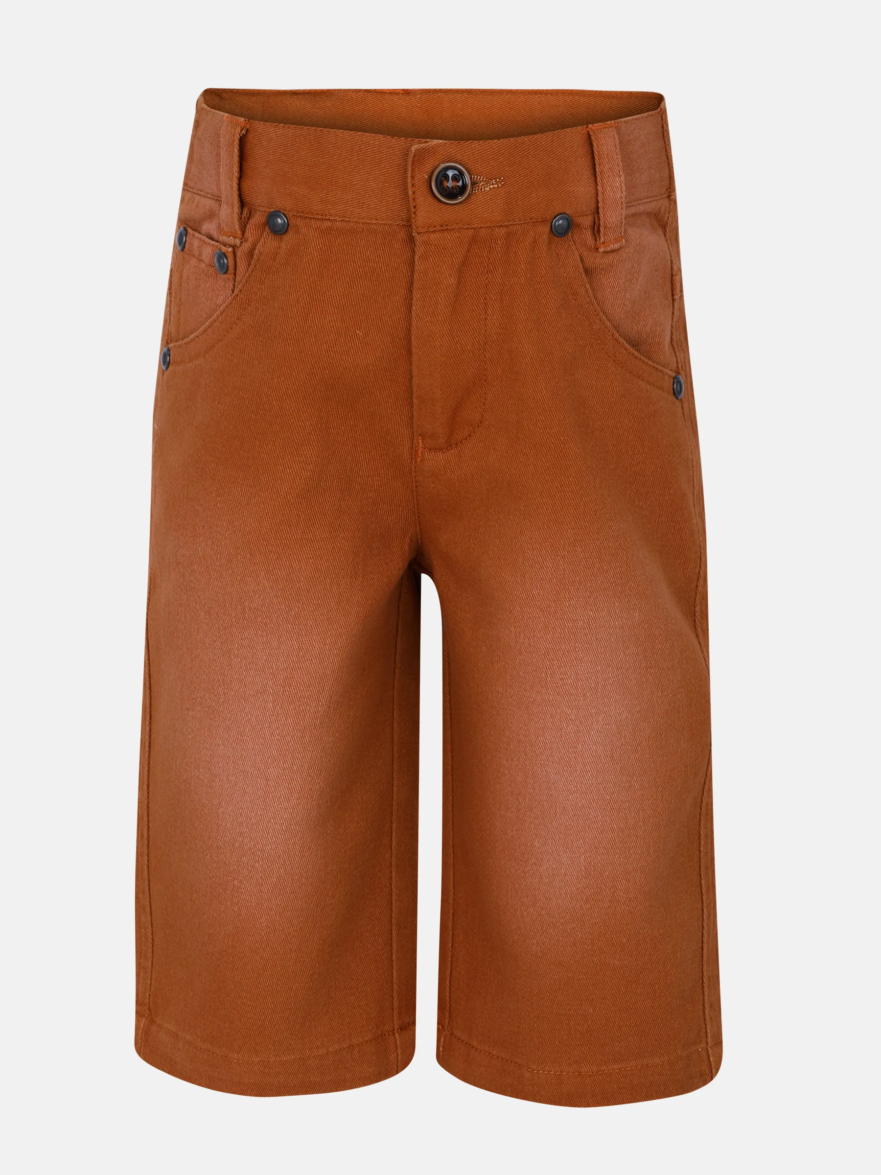 Coffee Gabardine Short Pant
